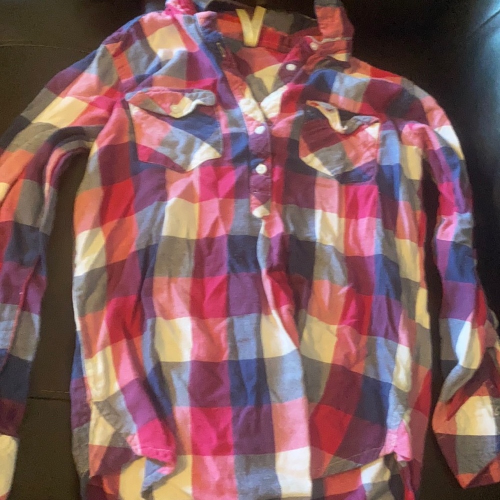 Plaid long sleeve shirt